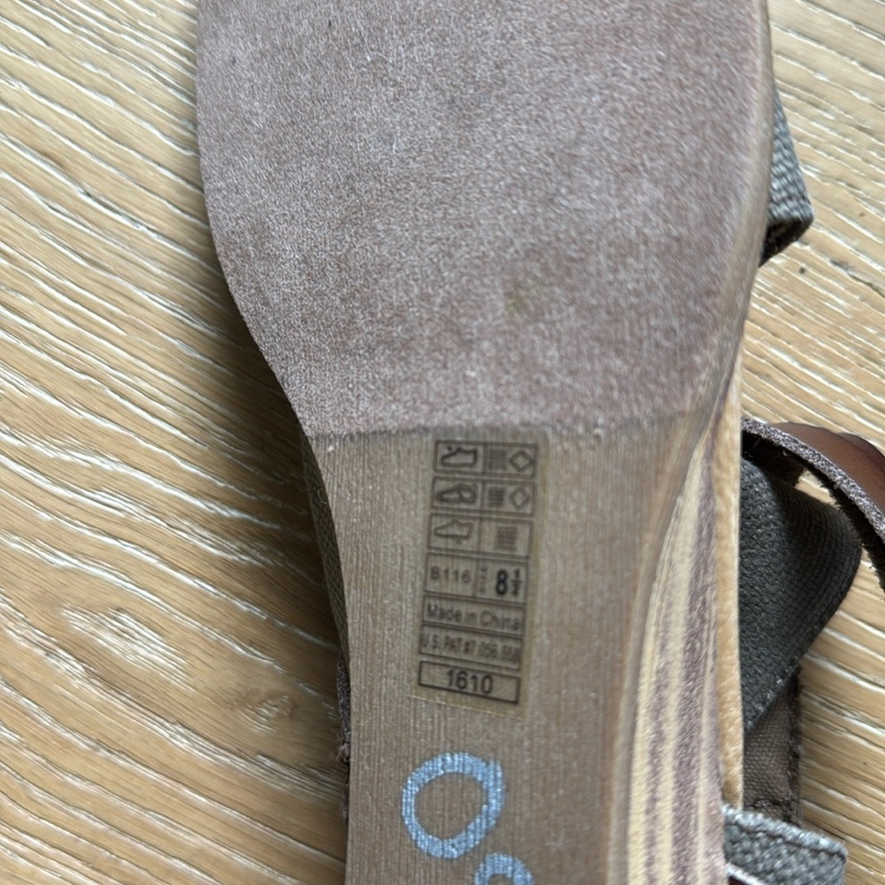 Blowfish Malibu Sandal Womens 8 1/2 canvas/Leather zip up Bohemian Beach casual - Picture 8 of 9
